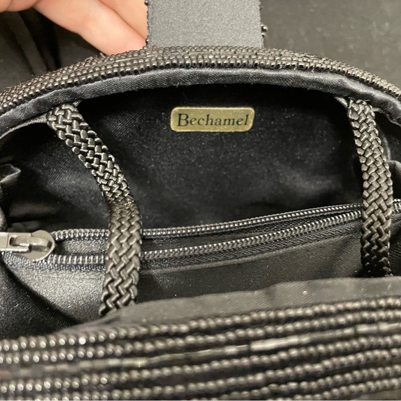 Black Fully - Beaded Hard Case Clutch and Shoulder Bag Purse - Picture 8 of 8